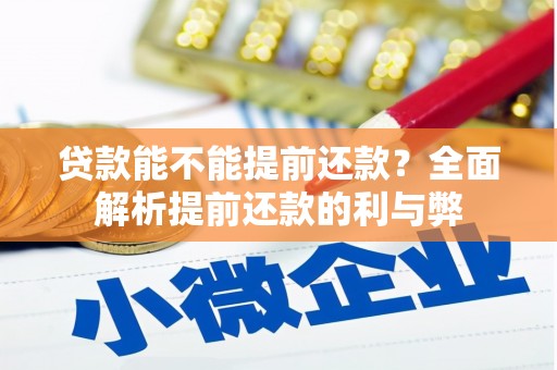 德宏贷款能不能提前还款？全面解析提前还款的利与弊
