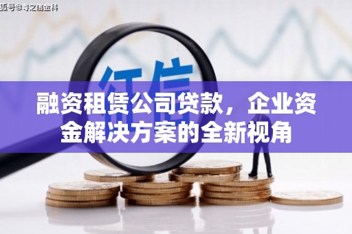 德宏融资租赁公司贷款，企业资金解决方案的全新视角
