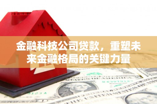 德宏金融科技公司贷款，重塑未来金融格局的关键力量