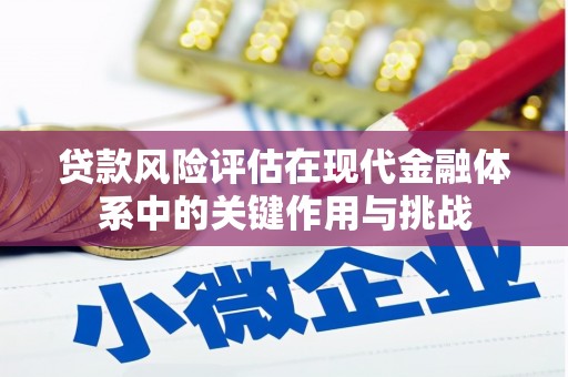 德宏贷款风险评估在现代金融体系中的关键作用与挑战