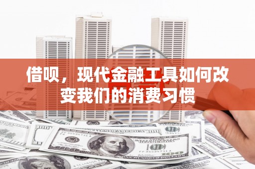 德宏借呗，现代金融工具如何改变我们的消费习惯