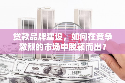 德宏贷款品牌建设，如何在竞争激烈的市场中脱颖而出？