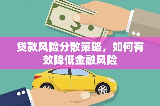 德宏贷款风险分散策略，如何有效降低金融风险