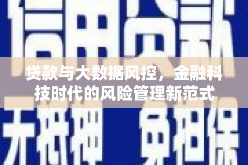 德宏贷款与大数据风控，金融科技时代的风险管理新范式