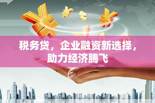德宏税务贷，企业融资新选择，助力经济腾飞