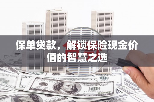 德宏保单贷款，解锁保险现金价值的智慧之选