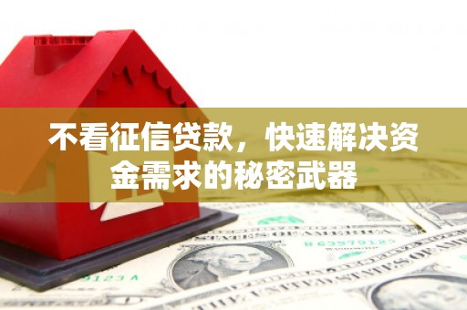 德宏不看征信贷款，快速解决资金需求的秘密武器