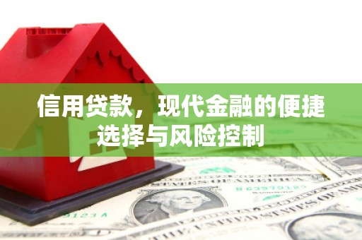 德宏信用贷款，现代金融的便捷选择与风险控制