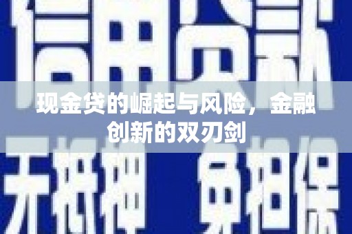 德宏现金贷的崛起与风险，金融创新的双刃剑