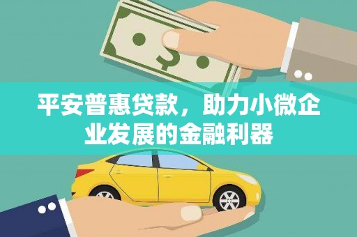 德宏平安普惠贷款，助力小微企业发展的金融利器